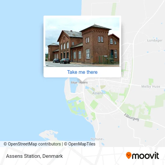 Assens Station map