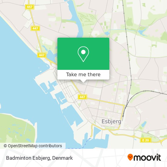 Badminton Esbjerg map