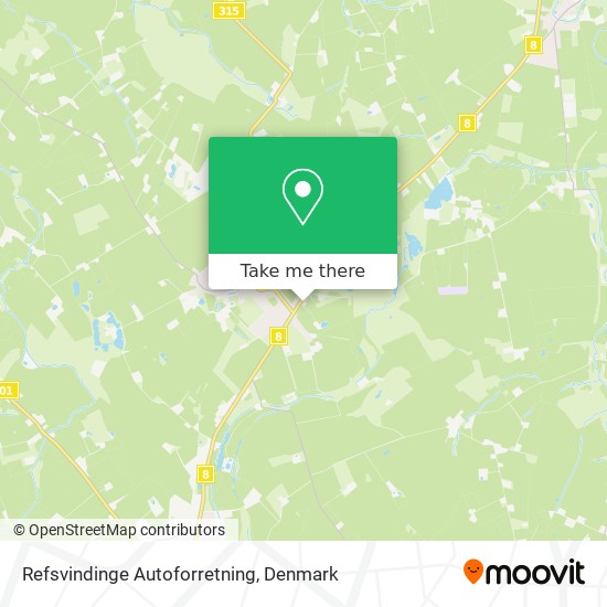 Refsvindinge Autoforretning map