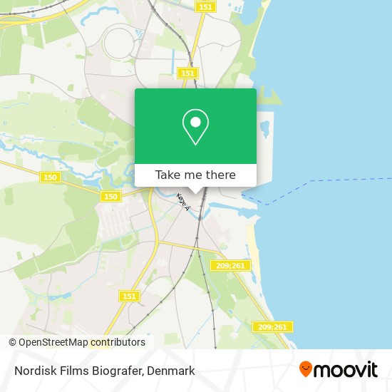 get to Nordisk Films Biografer in Køge by Bus or Train