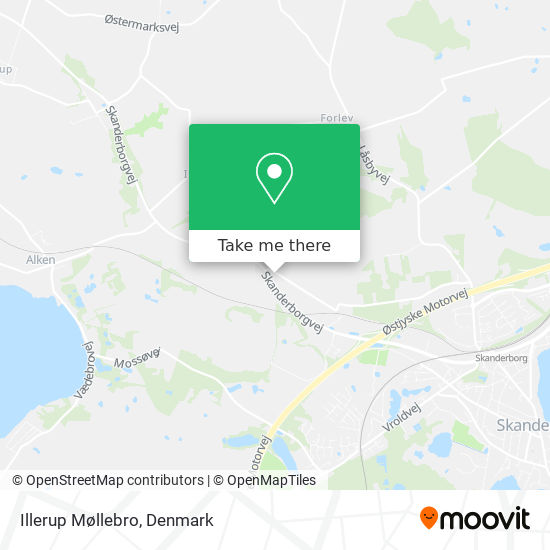 Illerup Møllebro map