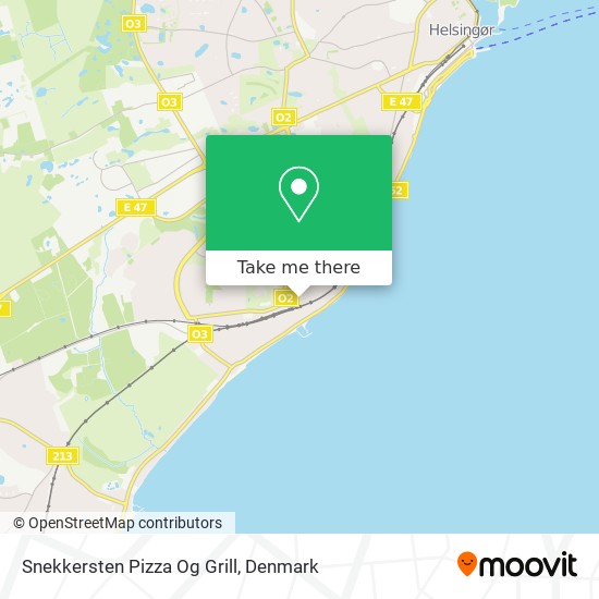 Snekkersten Pizza Og Grill map