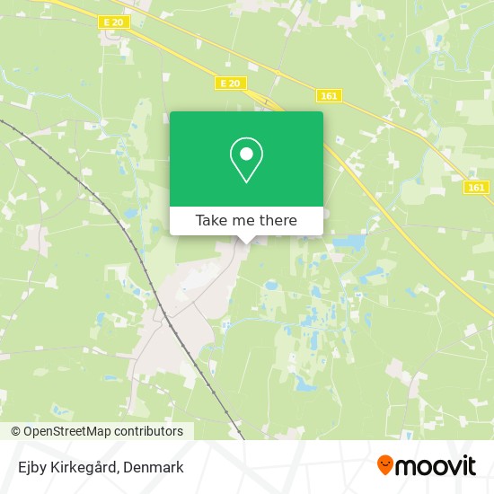 Ejby Kirkegård map