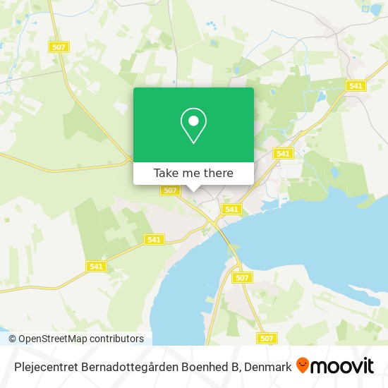 Plejecentret Bernadottegården Boenhed B map