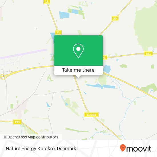 Nature Energy Korskro map