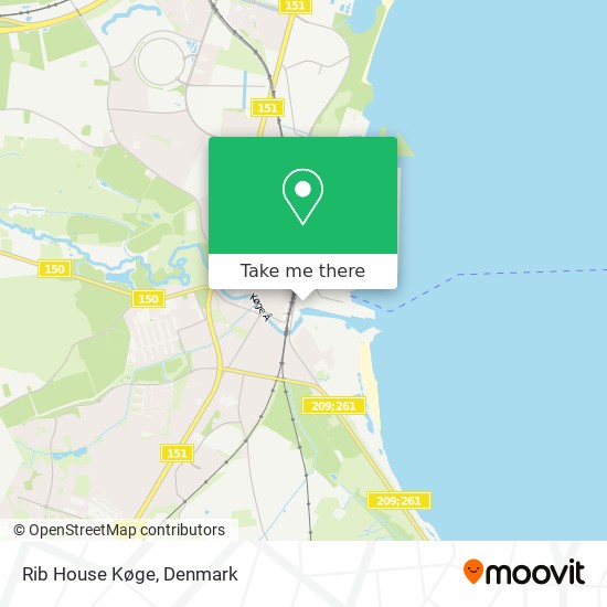 Rib House Køge map