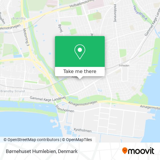 Børnehuset Humlebien map