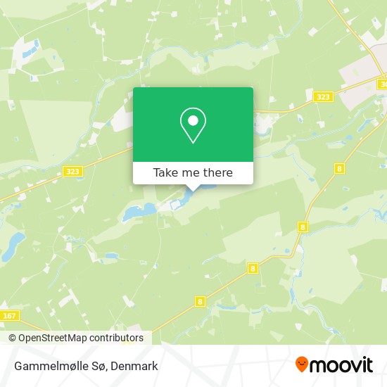 Gammelmølle Sø map