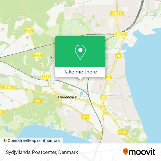 Sydjyllands Postcenter map