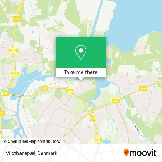 Vildtbanepæl map