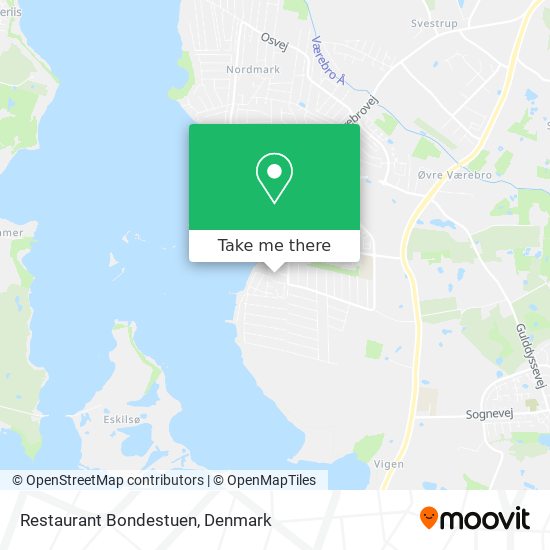 Restaurant Bondestuen map