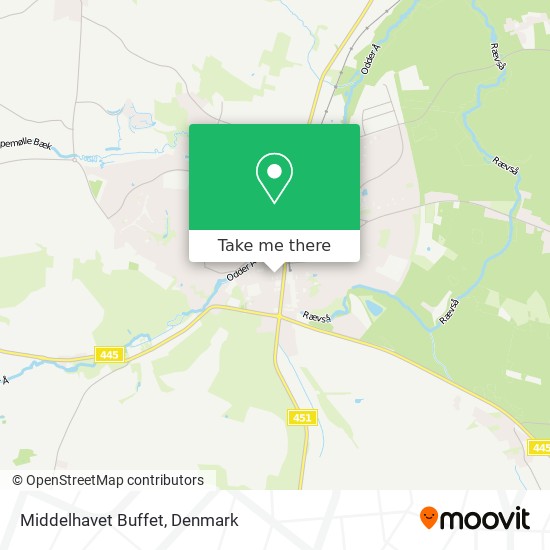 Middelhavet Buffet map