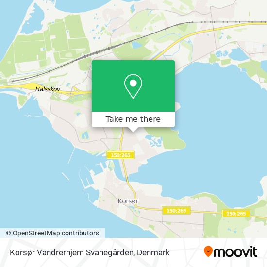 Korsør Vandrerhjem Svanegården map