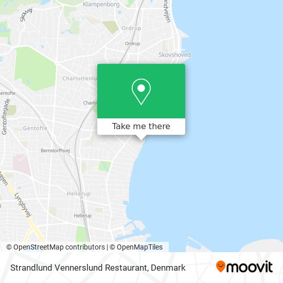 Strandlund Vennerslund Restaurant map