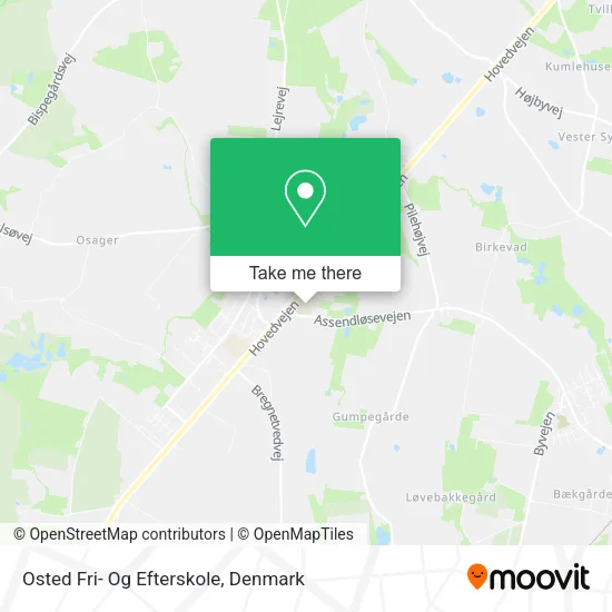 Osted Fri- Og Efterskole map
