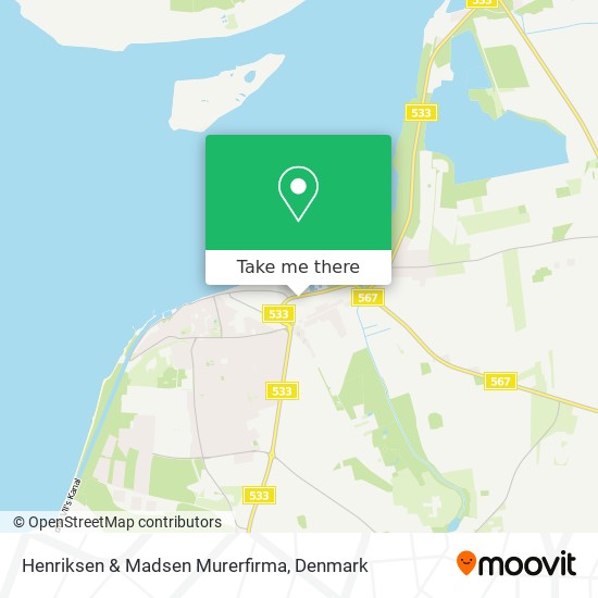 Henriksen & Madsen Murerfirma map