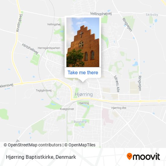 Hjørring Baptistkirke map