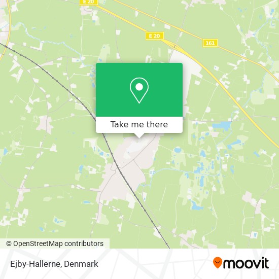 Ejby-Hallerne map