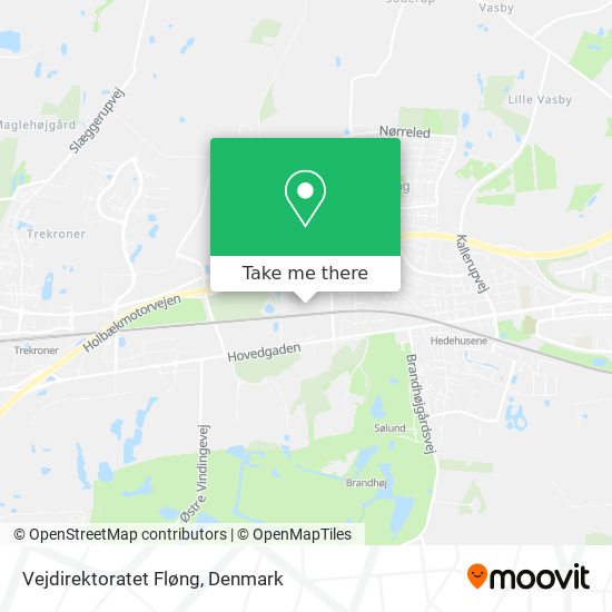 Vejdirektoratet Fløng map