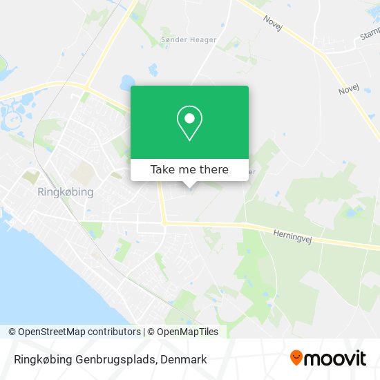 Ringkøbing Genbrugsplads map