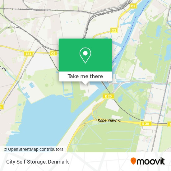 City Self-Storage map