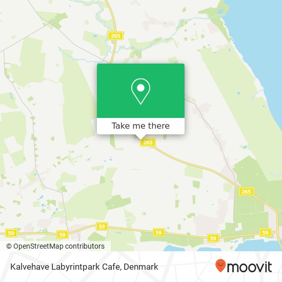 Kalvehave Labyrintpark Cafe map
