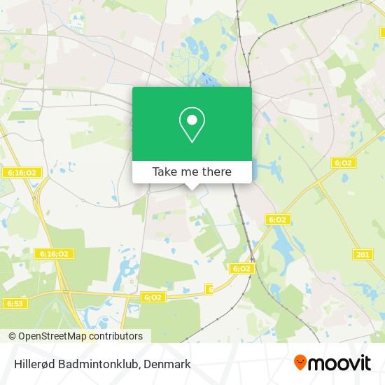 Hillerød Badmintonklub map