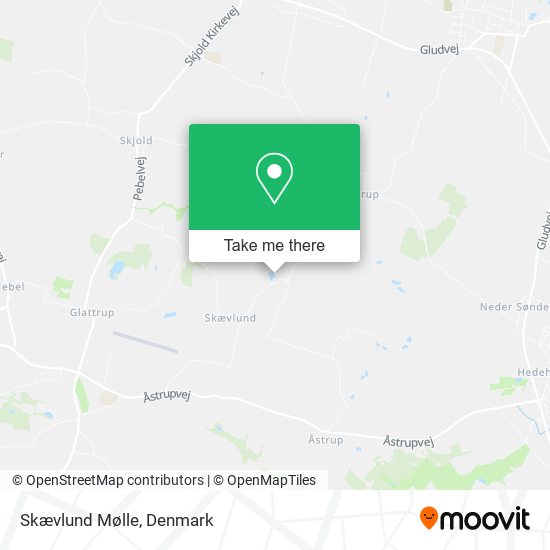 Skævlund Mølle map