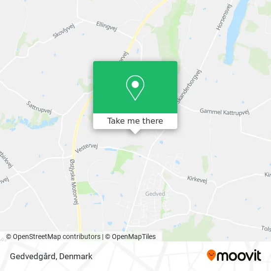 Gedvedgård map