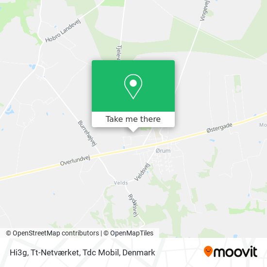 Hi3g, Tt-Netværket, Tdc Mobil map