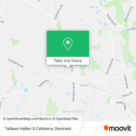 Tølløse Hallen´S Cafeteria map