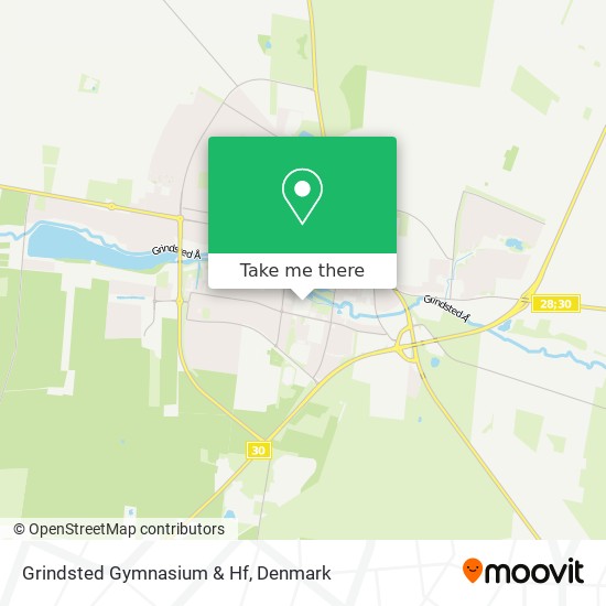 Grindsted Gymnasium & Hf map