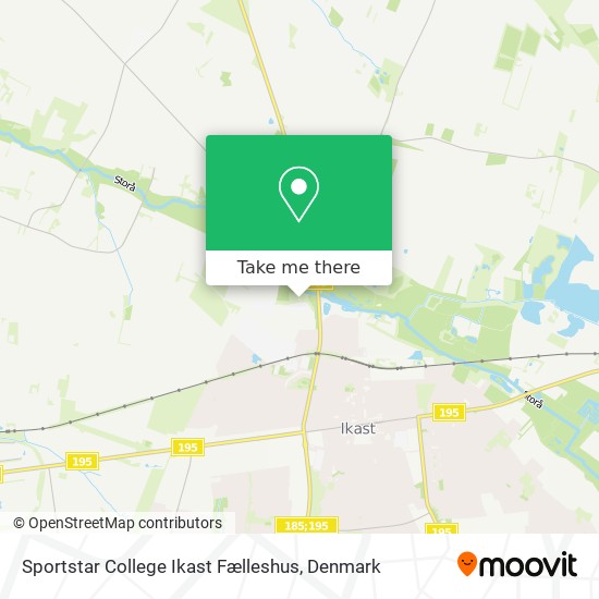 Sportstar College Ikast Fælleshus map