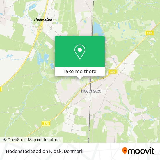 Hedensted Stadion Kiosk map