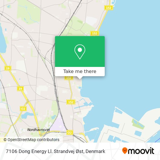 7106 Dong Energy Ll. Strandvej Øst map