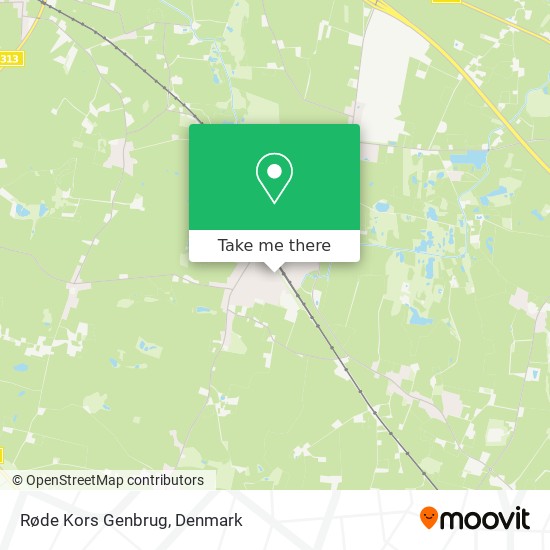 Røde Kors Genbrug map