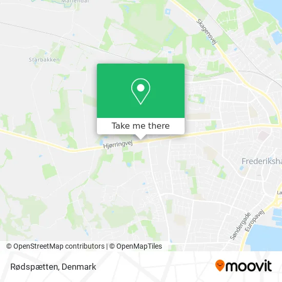 Rødspætten map