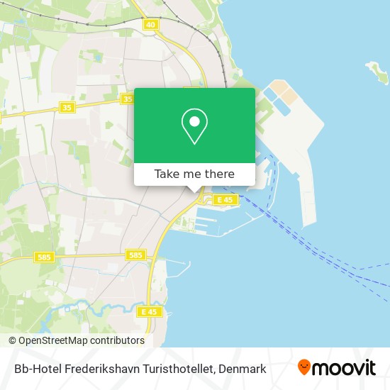 Bb-Hotel Frederikshavn Turisthotellet map