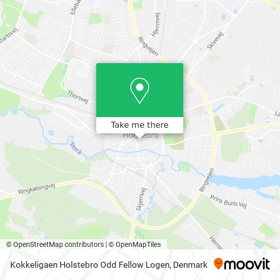 Kokkeligaen Holstebro Odd Fellow Logen map