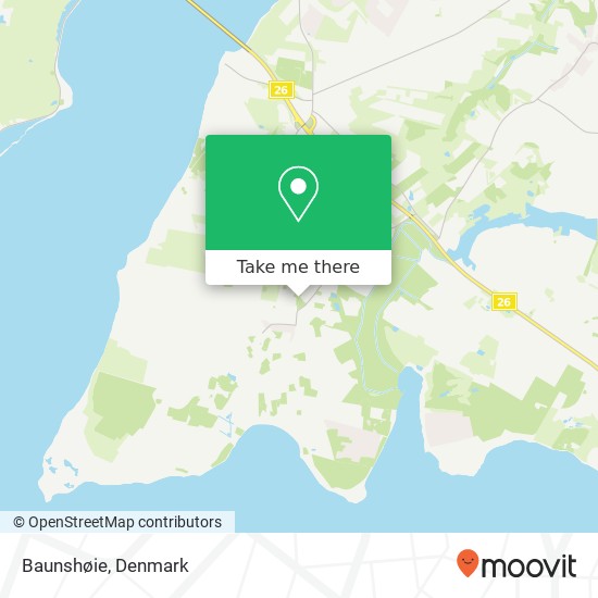 Baunshøie map