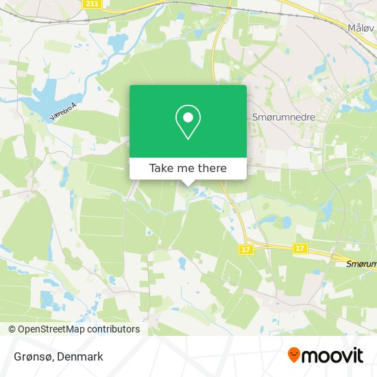 Grønsø map