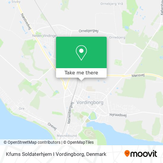 Kfums Soldaterhjem I Vordingborg map