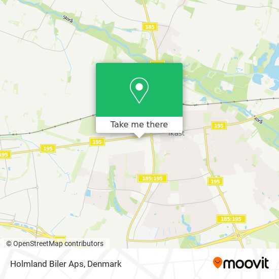 Holmland Biler Aps map