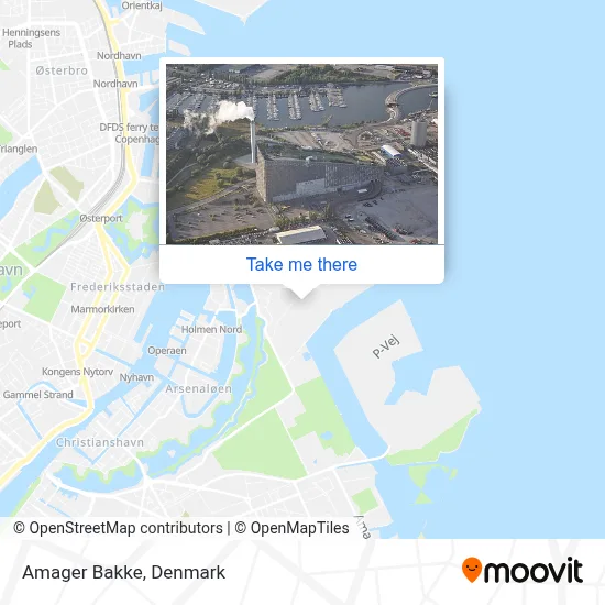 Amager Bakke map
