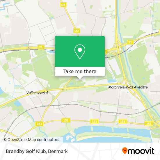 Brøndby Golf Klub map