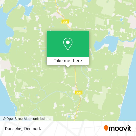 Donsehøj map