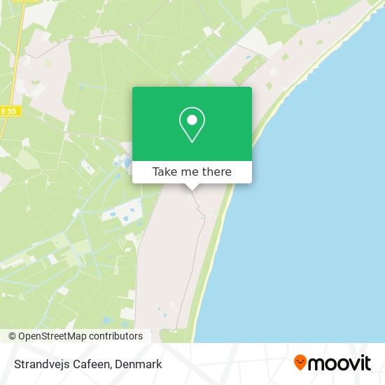 Strandvejs Cafeen map