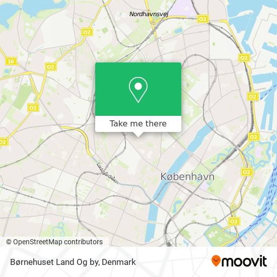 Børnehuset Land Og by map