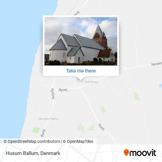 Husum Ballum map