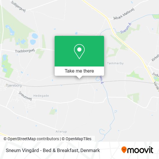 Sneum Vingård - Bed & Breakfast map